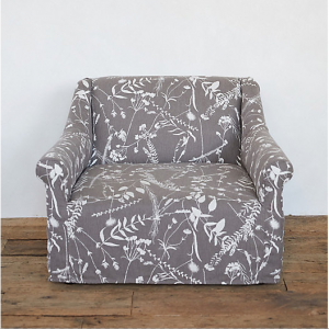 floral armchair