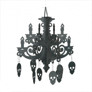 halloween skull chandelier