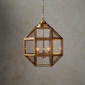 maxwell brass cage light