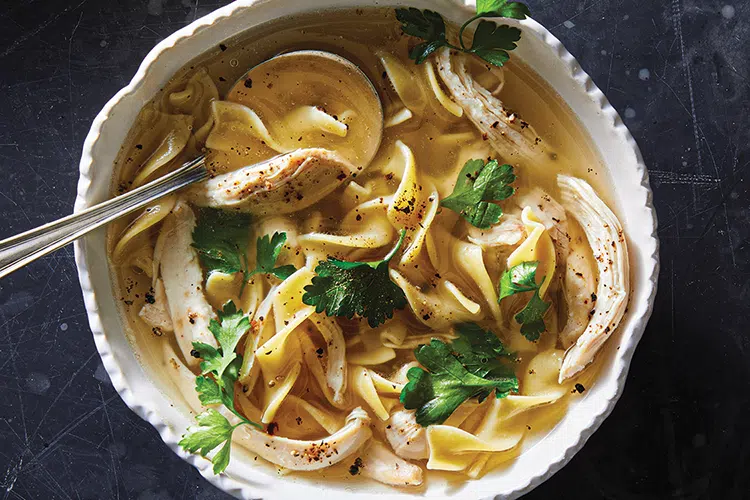 chicken noodle soup for a cozy fall feel