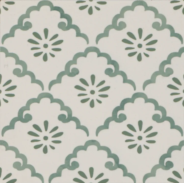 Coralie Fresh Green porcelain tile