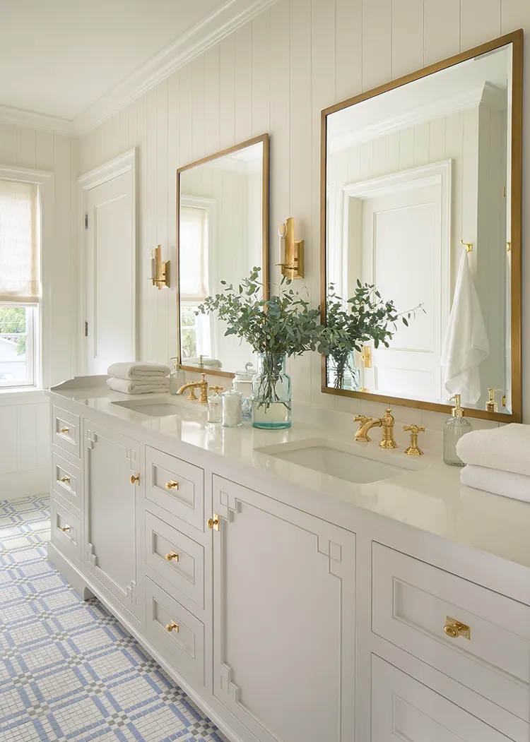 double vanity in Project House Utah bathroom