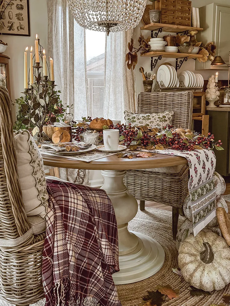 dining table in Krystle's home