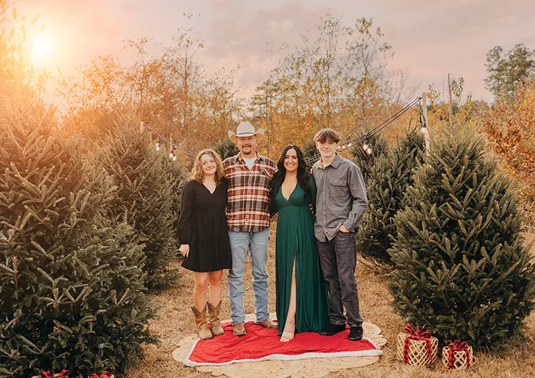 Krystle Nickels with her family