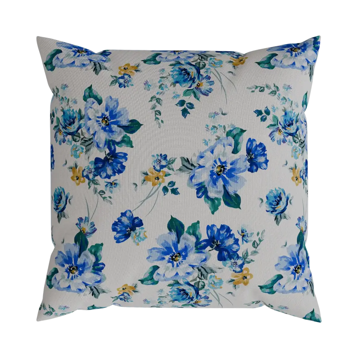 Royal Floral throw pillow for outdoor use